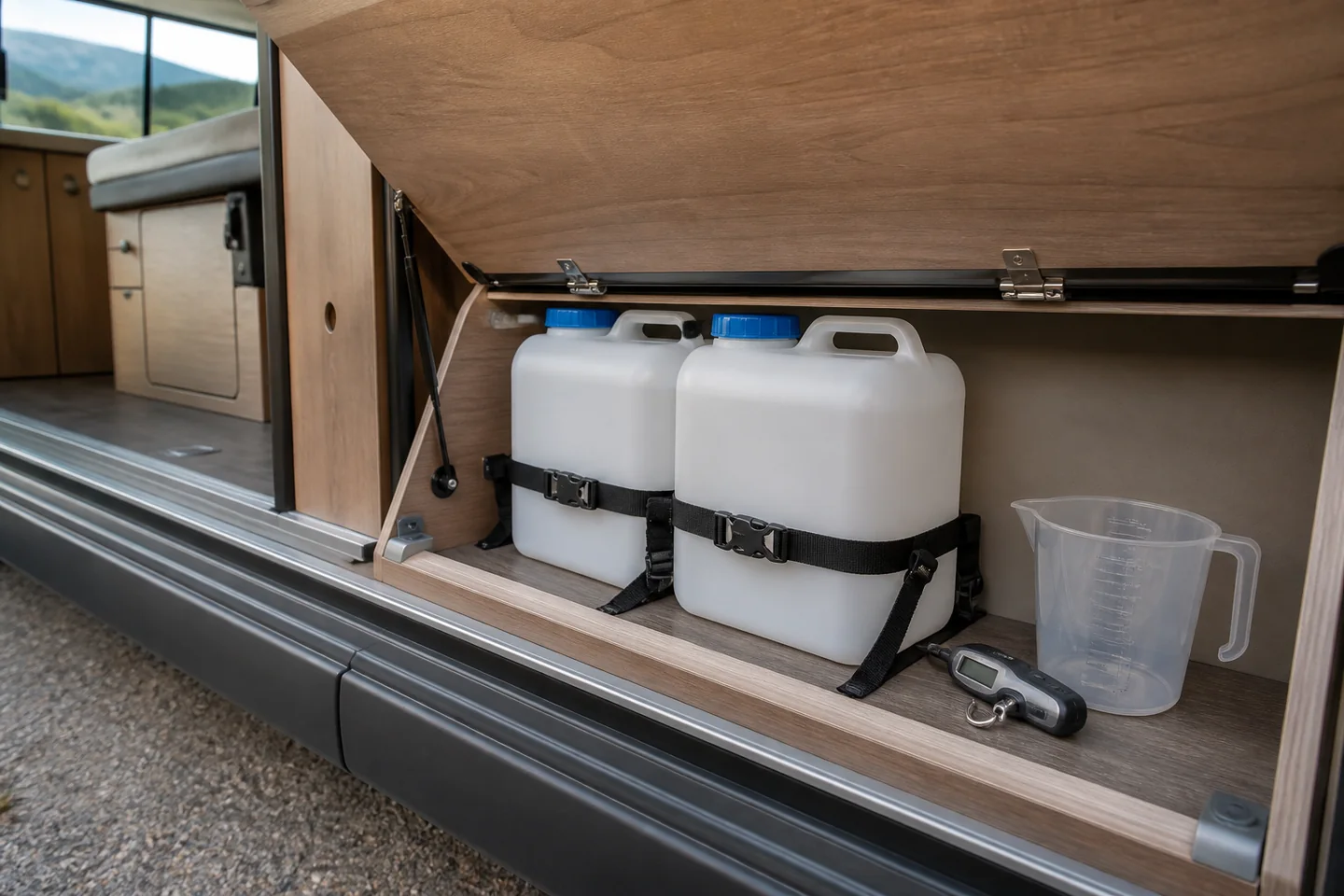 Agua limpia en camper: cuánta llevar sin pasarte de peso