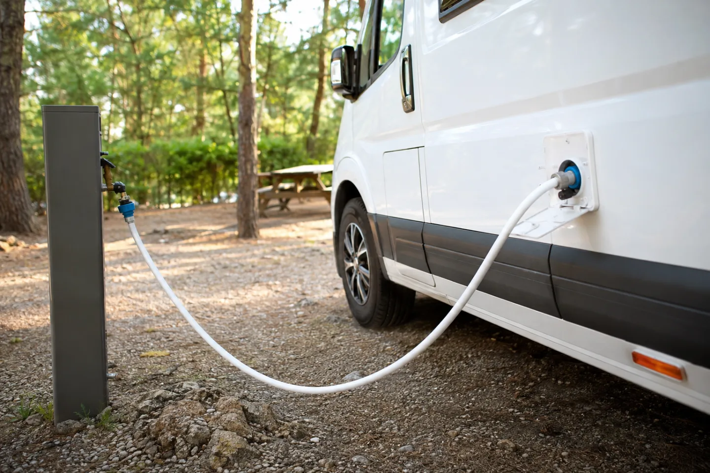 Manguera de agua potable para camper: elegir, usar y guardar